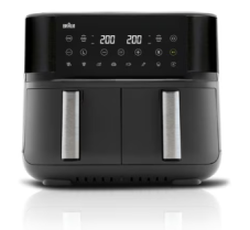 Braun TwinCook3 Heissluftfritteuse TD3030KBK mit einem Fassungsvermögen von 8 l bei nettoshop