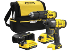 Stanley Fatmax 18V SET Akku-Schlagschrauber und Schlagbohrschrauber mit 2× 2 Ah Akkus und Ladgerät bei Migros Do it + Garden