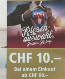 Otto’s 10 CHF Rabatt bei 60 CHF Einkauf