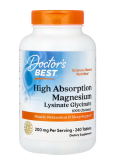 Doctor’s Best Magnesiumlysinat-Glycinat mit 100 mg Magnesium pro Tablette (240 Stück) bei iHerb
