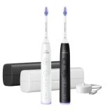 2x elektrische Zahnbürsten PHILIPS Sonicare 6500 (HX7419/01) in Schwarz und Weiss zum neuen Bestpreis