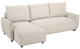 Ecksofa ROSA Stoff Beige mit Liegefunktion + Lieferung & Montage bei Conforama