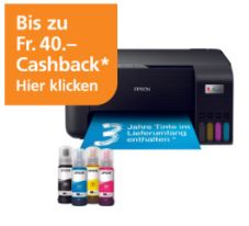 Epson EcoTank ET-2862 Multifunktionsdrucker für effektiv CHF 89.95 inkl. Tintenvorrat für bis zu 3 Jahre bei Fust