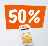 Coop Handyabo Basic (Swisscom-Netz, unlim. CH-Anrufe & SMS, 8GB kumulierbare Daten + 50GB geschenkt)