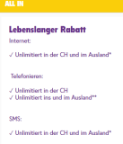 TalkTalk All In Handy-Abo (CH Alles unlimitiert, 40 GB Roaming & unlimitierte Telefonie + SMS ins & im Ausland)