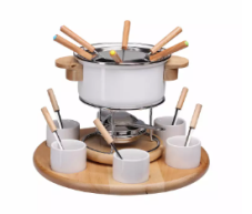 Nouvel Larissa Emaille Fondue-Set, 23-teilig, bei nettoshop in Aktion
