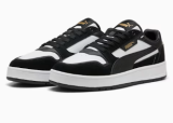Puma Court Classic Sneakers aus Wildleder, Unisex, in verschiedenen Grössen in der Farbe Schwarz-Weiss