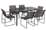 7-teiliges Set Gartentisch und Gartenstühle BASTIA bei Conforama mit Lieferung & Montage