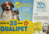 35 Jahre Qualipet: 10% Rabatt auf das ganze Non Food Sortiment