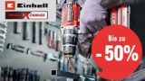 Bis zu 50 % Rabatt auf Einhell-Produkte, z. B. Einhell Zug-Kapp-Gehrungssaege TC-SM 2131/2 Dual + 5 J. Garantie