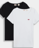 Levi’s Damen 2-Pack Tee T-Shirt in Schwarz und Weiss bei Lounge by Zalando