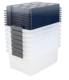 Rotho Aufbewahrungsbox mit Deckel DOME + 20 Jahren Garantie (40x57x27.5 cm, 38 l, 7 tlg.) bei Jumbo