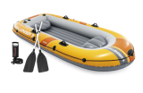 Intex Challenger 3 Schlauchboot-Set (295 × 137 × 43 cm, bis 320 kg) mit Alu-Paddel & Handpumpe bei Jumbo