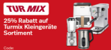 25% Rabattcode auf alle Turmix-Kleingeräte bei nettoshop, z.B. Turmix CX 750 Standmixer (1000W, 1.5L)
