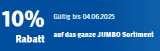 Jumbo-Bon für 10 % Rabatt ohne Mindestbestellwert, gültig bis am 4.6.2025