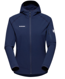 Mammut Women’s Madris Light ML Hooded Jacket Fleecejacke bei Bergfreunde in der Farbe Marine