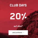 Ochsner Sport Sammeldeal CLUB DAYS mit 20 % auf verschiedene Artikel bis am 3.4., z. B. Micro Mobility E-Scooter Micro X11