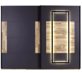 Modern gestalteter Schwebetürenschrank 2-trg. „James“ bei LIPO in Aktion (Abholung)