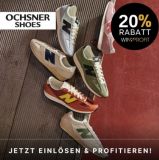 20% Rabatt bei Ochsner Shoes auf das gesamte Sortiment, z.B. Lacoste Sneaker
