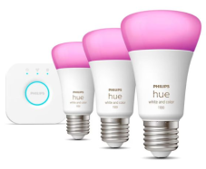 Philips Hue White & Color Ambiance Starter Kit (Hue-Bridge + 3× E27 / 9 W) bei DayDeal