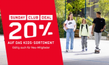 SUNDAY CLUB DEAL – 20% auf das Kids-Sortiment! bei Ochsner Sport