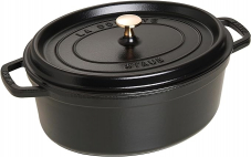Amazon.de: STAUB Gusseisen Bräter/Cocotte, oval 33 cm, schwarz, 6,7 L für knapp CHF 160.- inkl. Versand