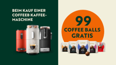 CoffeeB Aktion – 99 Gratis Coffee Balls beim Kauf einer CoffeeB Maschine