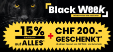 Conforama - 15% Rabatt zusätzlich auf alles + CHF 200.- als Gutschein ab 500.- Einkauf