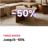 Couchtisch-Aktion: Bis zu -50% auf Wohnzimmertische bei Conforama
