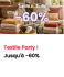 Textile Party bei Conforama: Bis zu -60% auf Heimtextilien