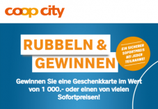 Coop City: Gewinnspiel & 20% Rabatt auf das Non-Food-Sortiment (exkl. Elektrohaushaltsgeräte)