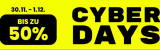 Manor Cyber Days – bis zu 50% sparen vom 30.11. bis 01.12.