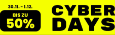 Manor Cyber Days – bis zu 50% sparen vom 30.11. bis 01.12.