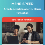 yallo Home Max (bestmöglicher Speed, bis zu 10Gbit/s, inkl. TV) für 44 Franken / Mt. mit lebenslangem Rabatt