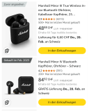 Marshall Minor III und IV günstig auf Amazon