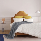 Felldecke Kuscheldecke Sofadecke – flauschig Sofadecke Felloptik weich und plüsch, Oeko-Test Zertifiziert, grau/weiß 130×150 cm