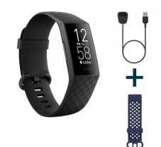melectronics – Fitbit Charge 4 Black inkl. zusätzlichem Sport Band & Ladekabel (Bundle)