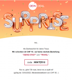 DEIN DEAL Treuebonus: CHF 10.- Gutscheincode