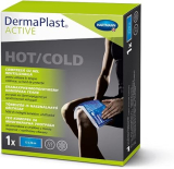 DermaPlast Active Hot/Cold Pack: Wiederverwendbare Gelkompresse für Kälte- und Wärmetherapie, gross 12 x 29 cm