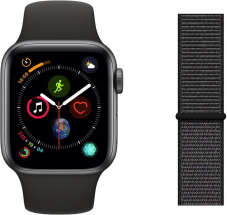 Apple Watch Series 4 (Alu, Wifi, 44mm) Bundle mit 2 Watchbands