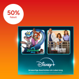“Disney+ Standard” für 8.45/Mt. statt 16.90 – für 12 Monate (300 Punkte / Gold)