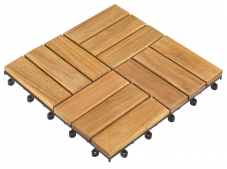 6er Pack Eukalyptus Holzfliesen bei Do It + Garden (Abholpreis)