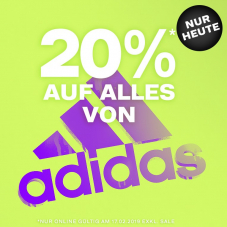 Nur heute: 20% auf alles von adidas bei Dosenbach, z.B. adidas Daily 2.0 Damen Sneaker für CHF 59.90 statt CHF 74.90