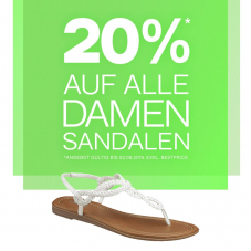 20% auf alle Damensandalen bei Dosenbach, z.B. Graceland Damen Sandalette für CHF 27.90 statt CHF 34.90