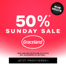 Nur heute: 50% auf ausgewählte Graceland-Schuhe bei Dosenbach