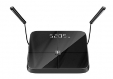 Daydeal - HAMMER Körperanalysewaage Body Screen TX Schwarz Personenwaage für Körperanalyse