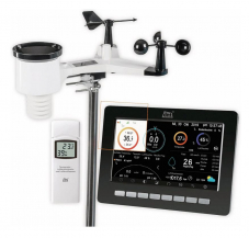 BLICK TAGESDEAL - dnt Wetterstation WeatherScreen PRO WiFi-Wetterstation mit Display, Raumklimasensor und Funk-Solar-Kombisensor