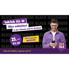 TalkTalk ALL IN für 25.-