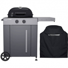 Gasgrill OUTDOORCHEF Arosa 570 G + Abdeckhaube Arosa Gasgrill (Grau, Schwarz), wieder zum Bestpreis 499.-