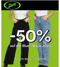 50% auf Jeans bei Chicorée